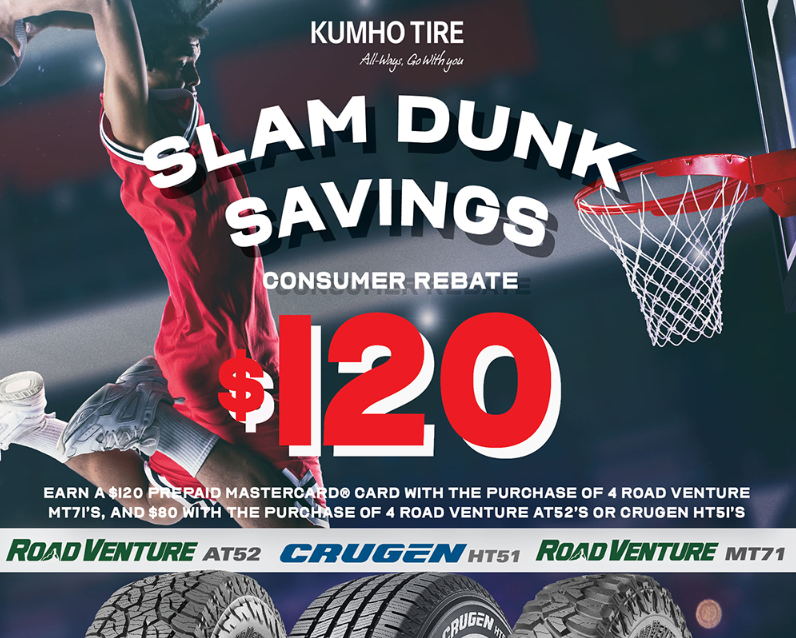 kumho slam dunk savings